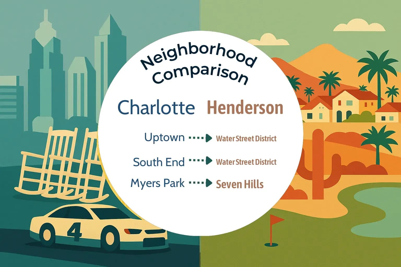 Charlotte vs Henderson Neighborhood Comparison