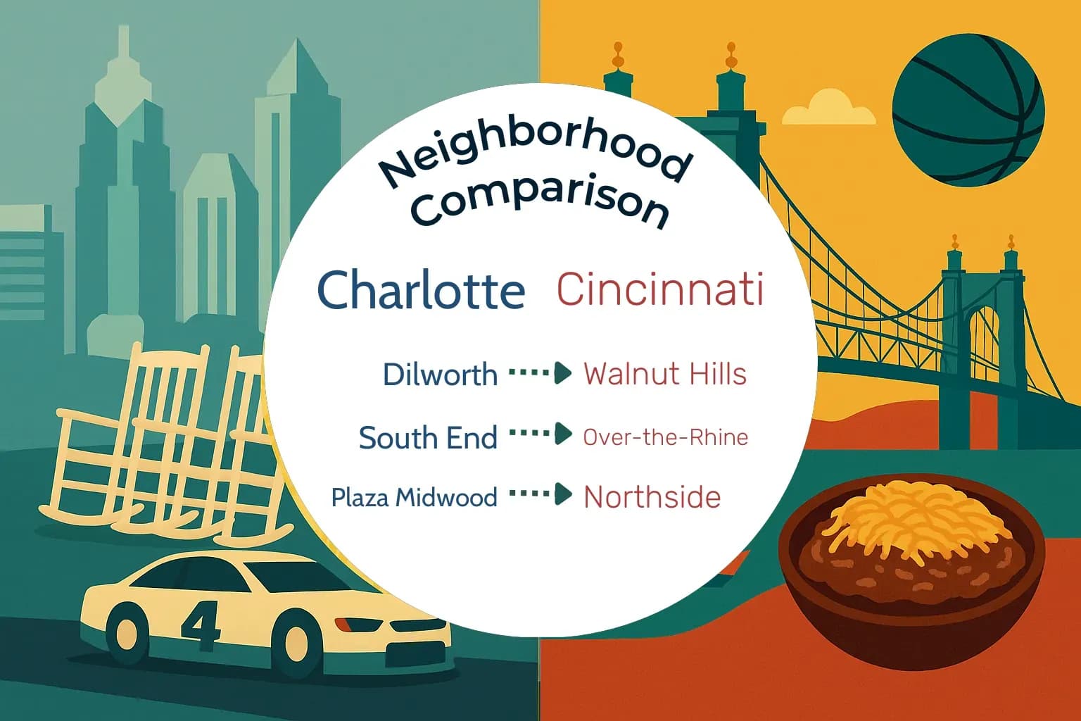Charlotte vs Cincinnati Neighborhood Comparison