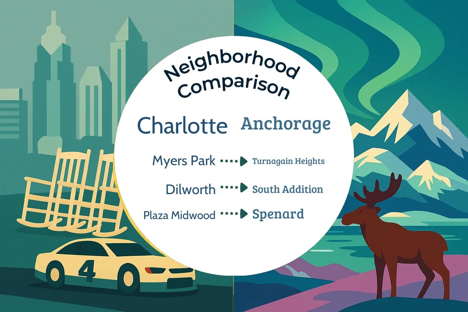 Charlotte vs Anchorage Neighborhood Comparison