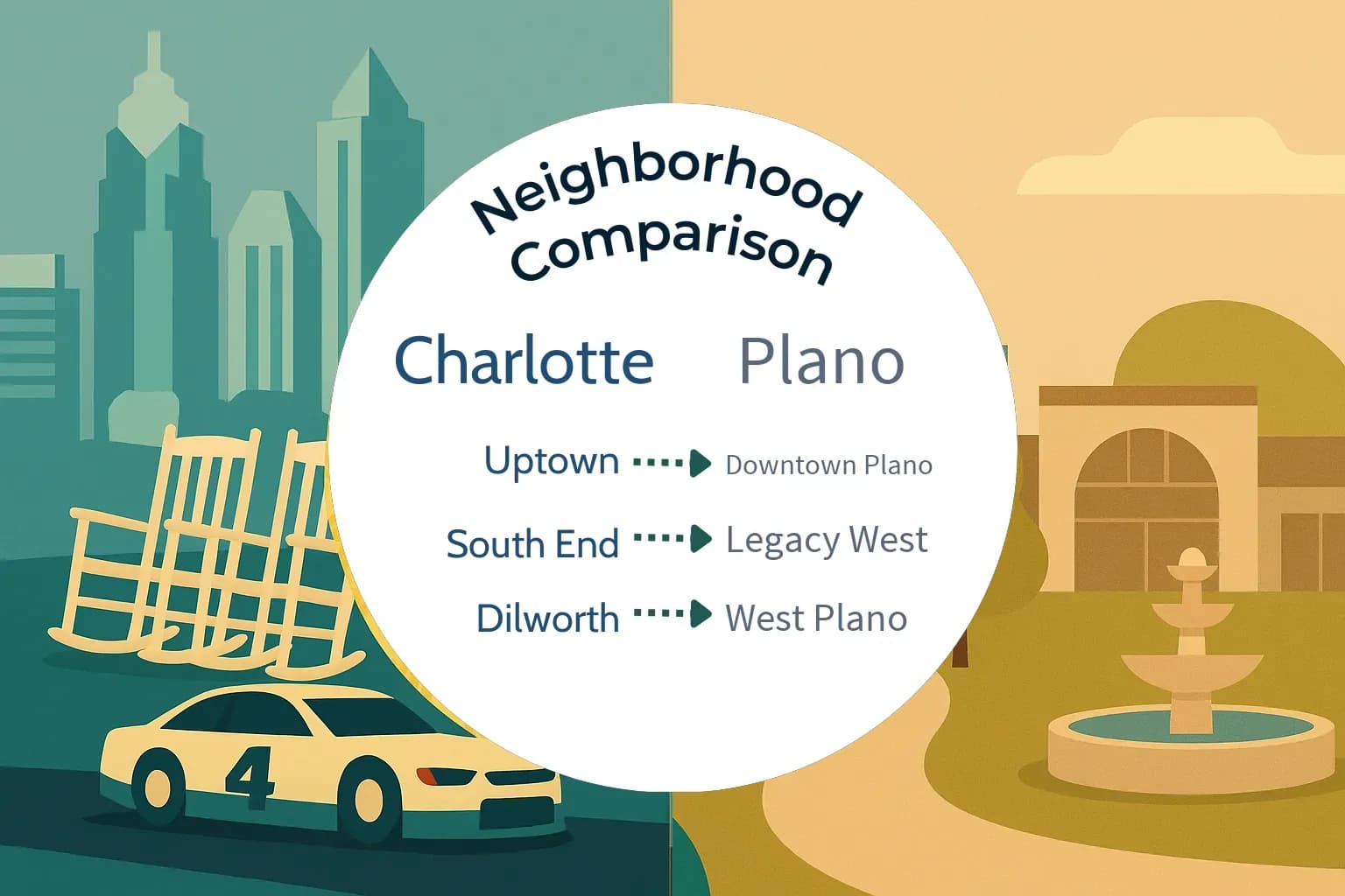 Charlotte vs Plano Neighborhood Comparison