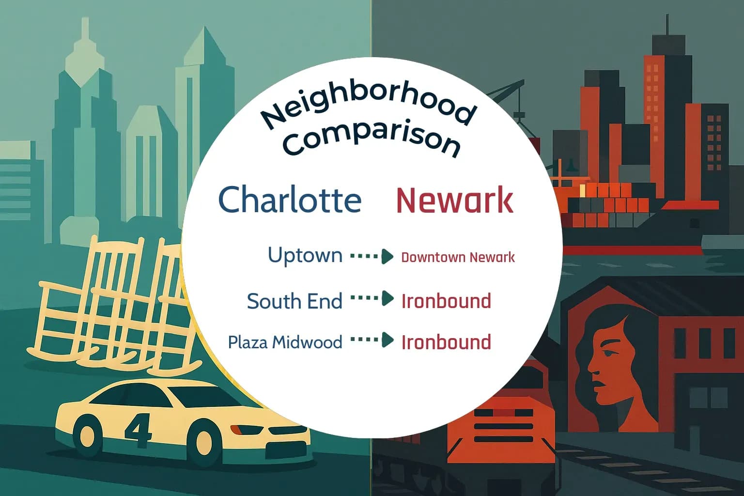 Charlotte vs Newark Neighborhood Comparison