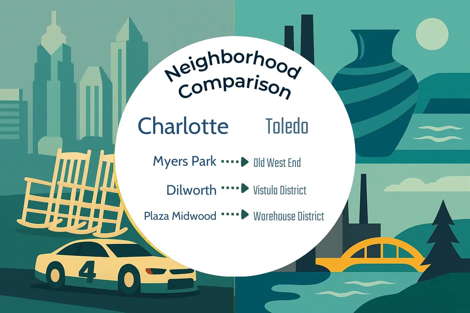 Charlotte vs Toledo Neighborhood Comparison