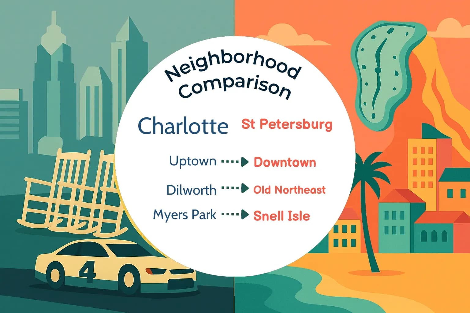Charlotte vs St. Petersburg Neighborhood Comparison