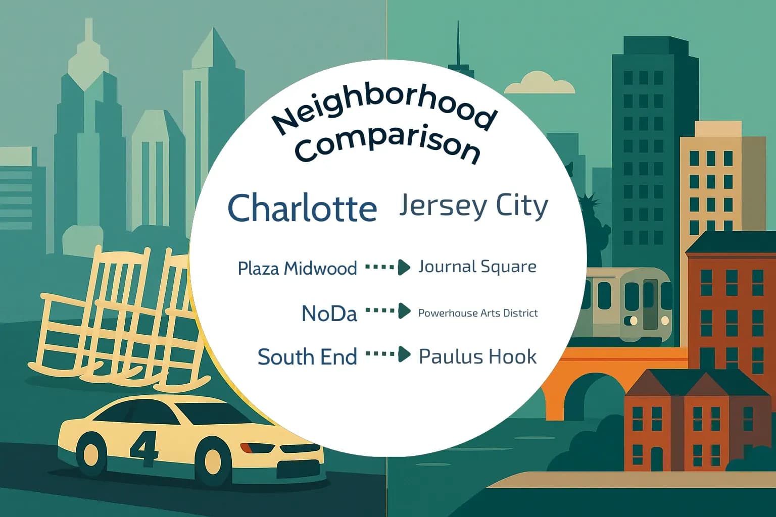 Charlotte vs Jersey City Neighborhood Comparison