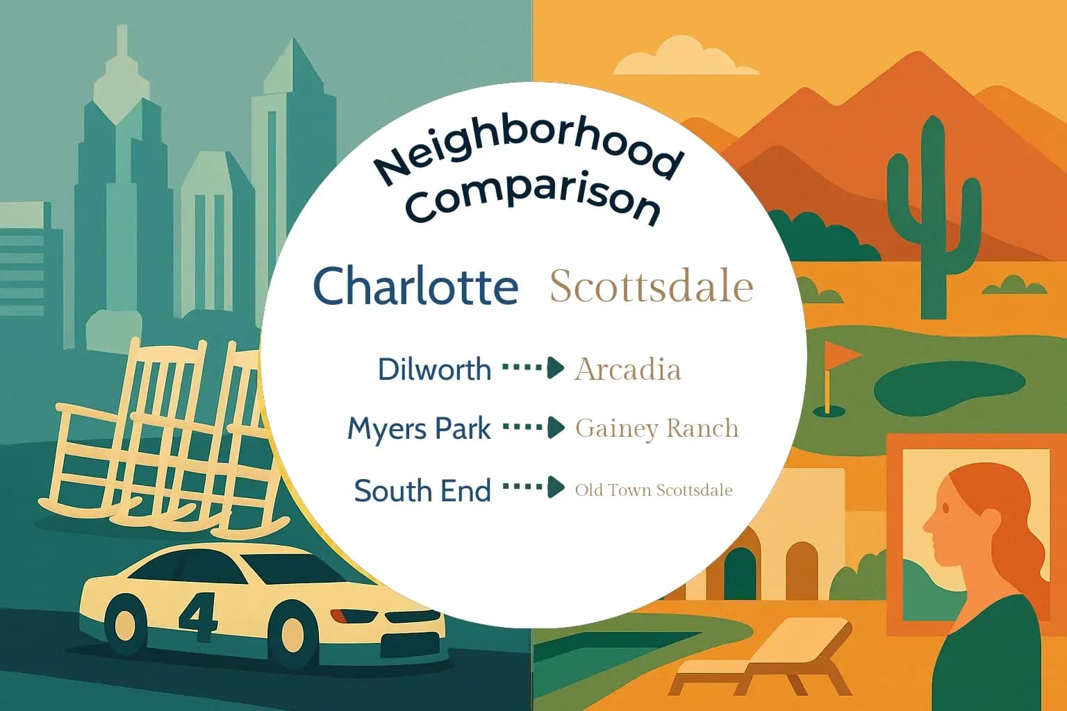 Charlotte vs Scottsdale Neighborhood Comparison