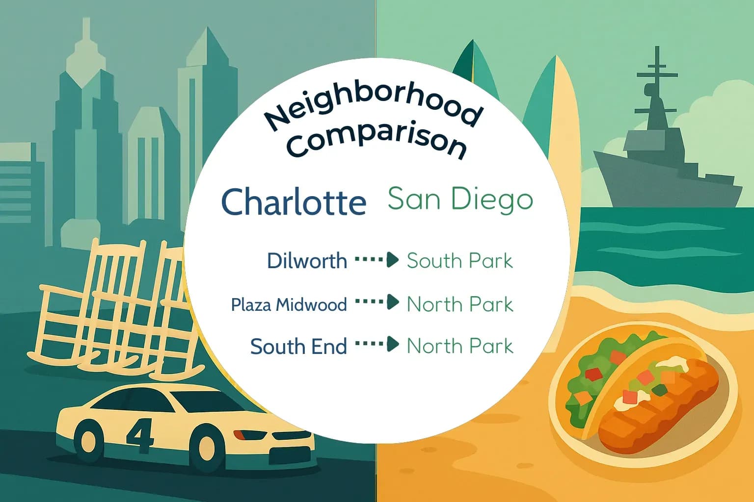 Charlotte vs San Diego Neighborhood Comparison