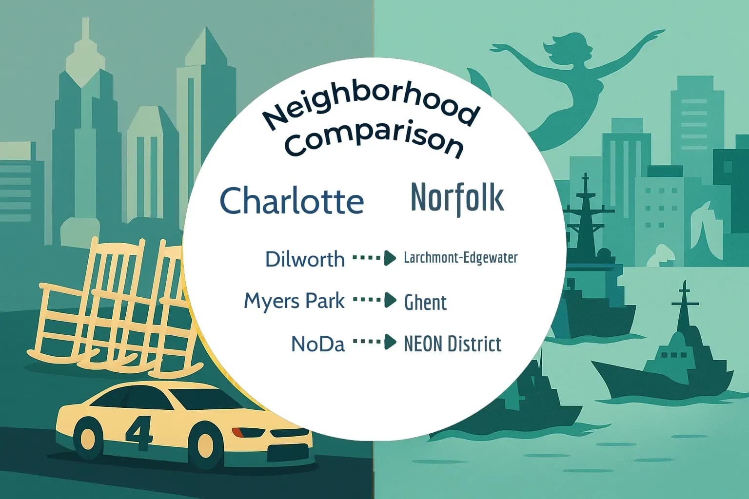 Charlotte vs Norfolk Neighborhood Comparison