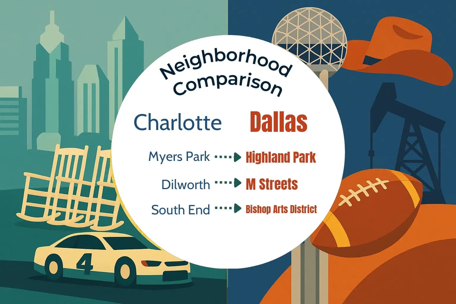 Charlotte vs Dallas Neighborhood Comparison