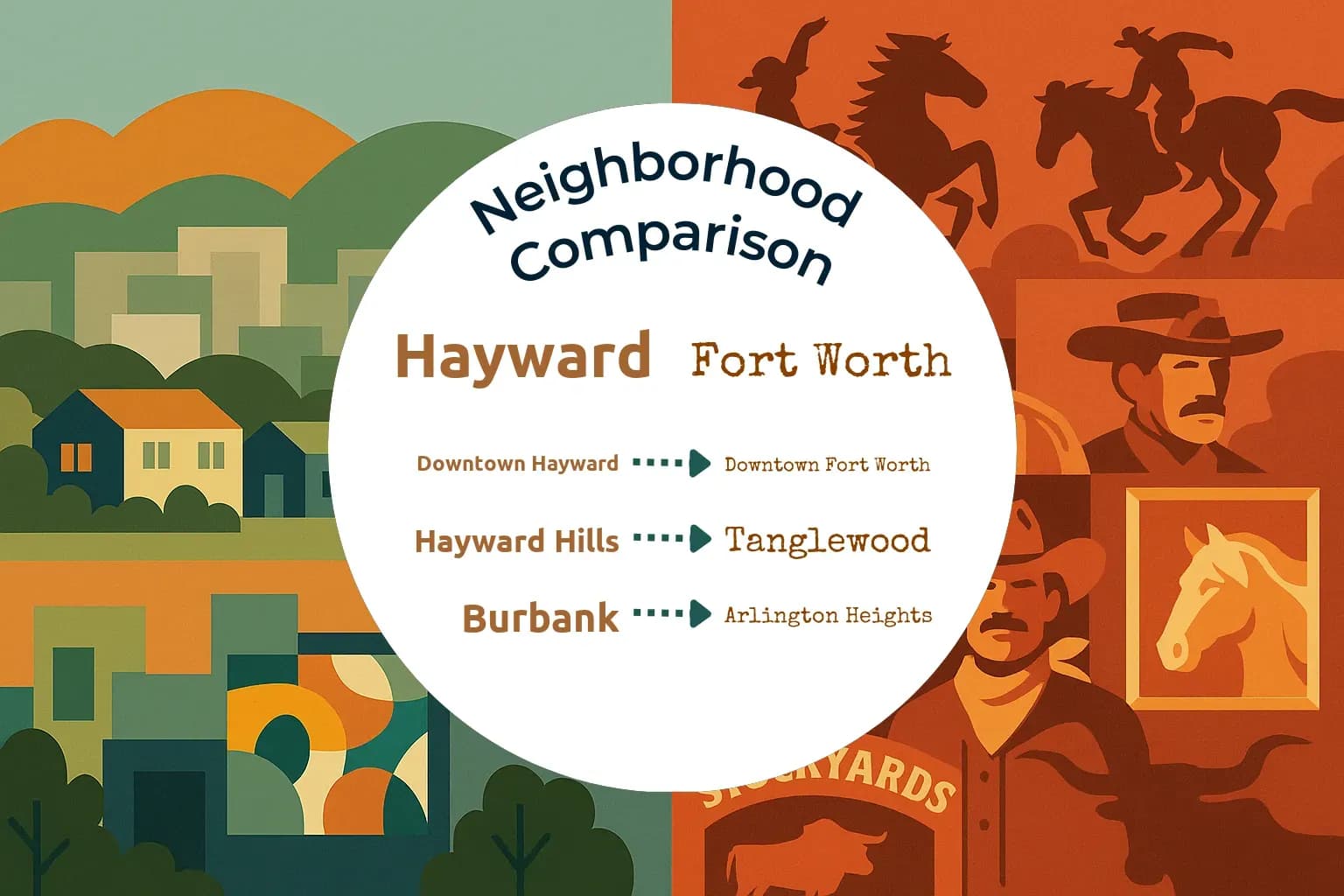 Hayward vs Fort Worth Neighborhood Comparison