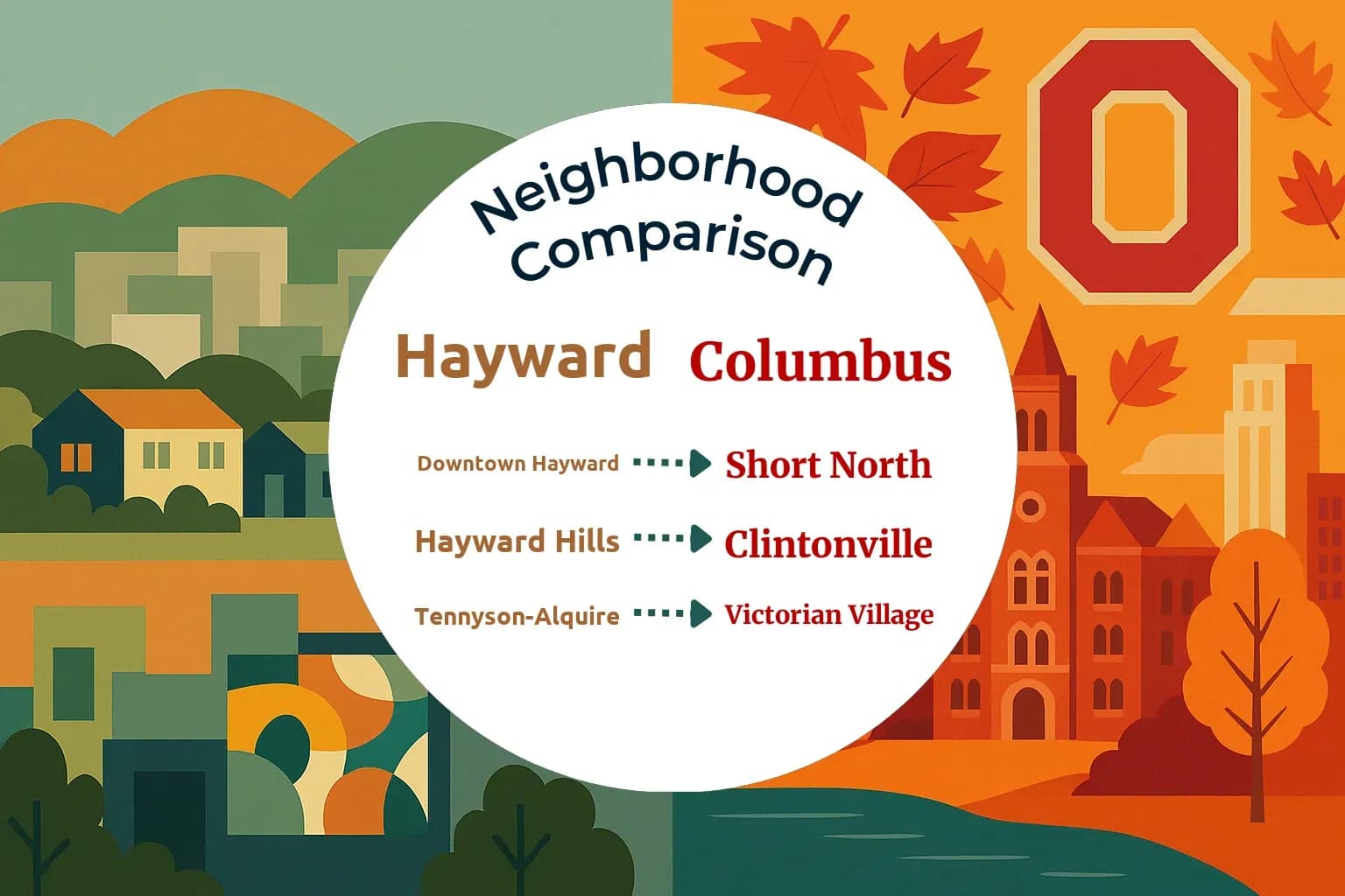Hayward vs Columbus Neighborhood Comparison