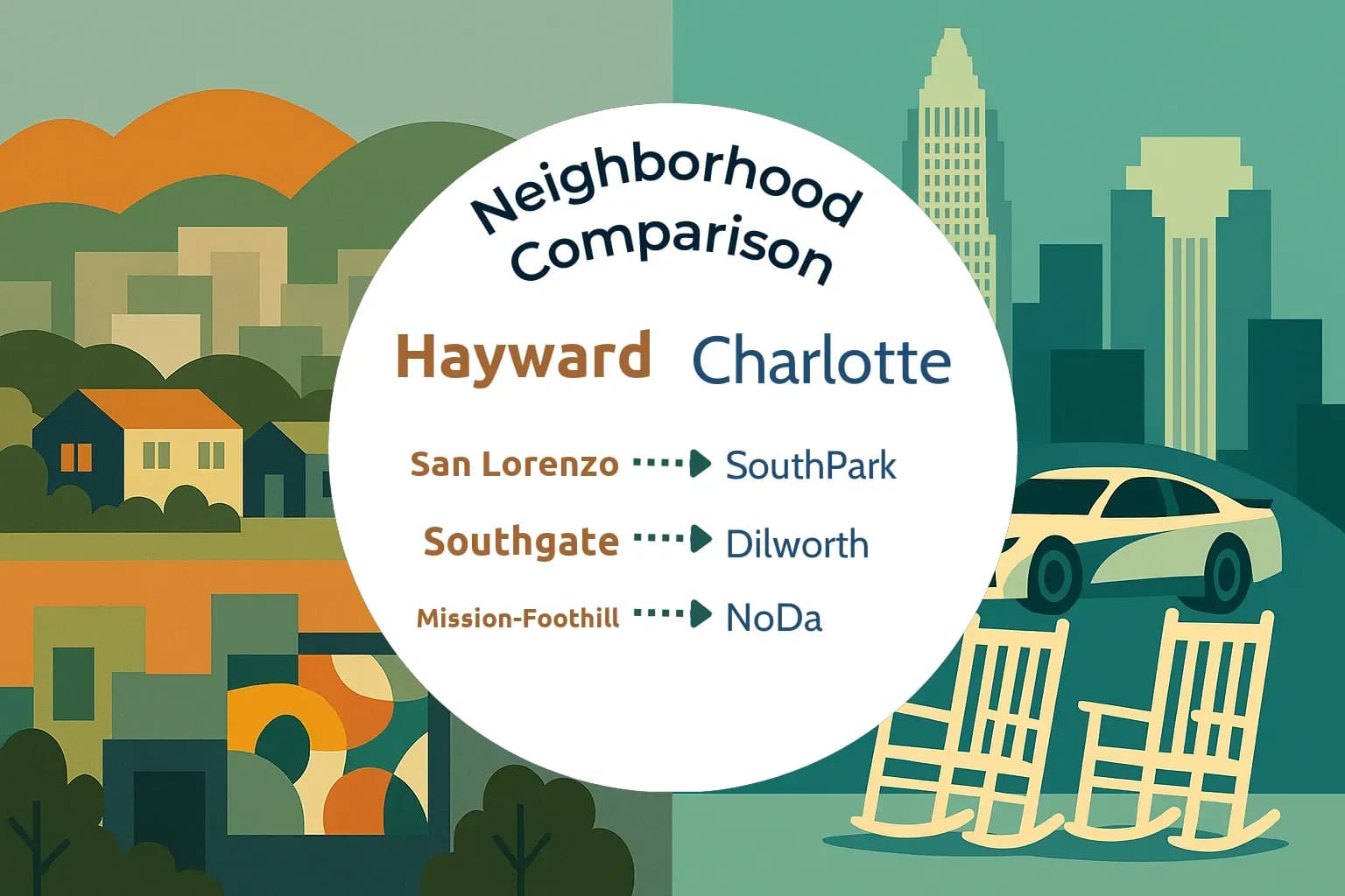 Hayward vs Charlotte Neighborhood Comparison