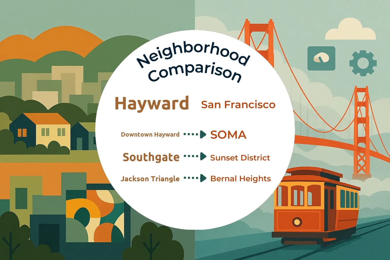 Hayward vs San Francisco Neighborhood Comparison