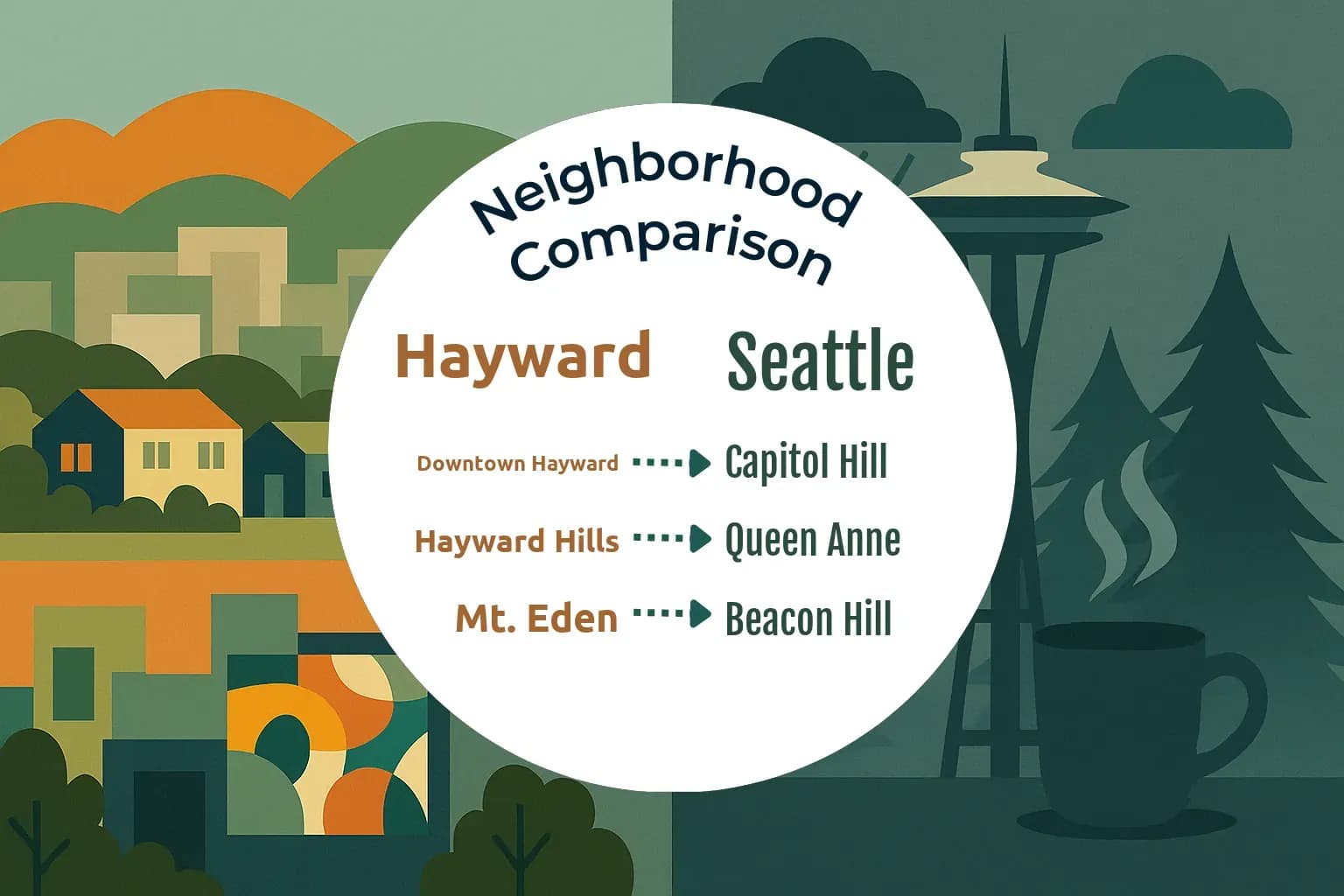 Hayward vs Seattle Neighborhood Comparison