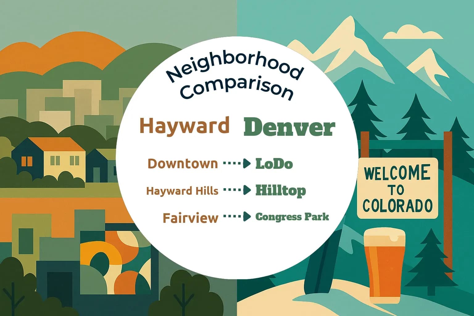 Hayward vs Denver Neighborhood Comparison
