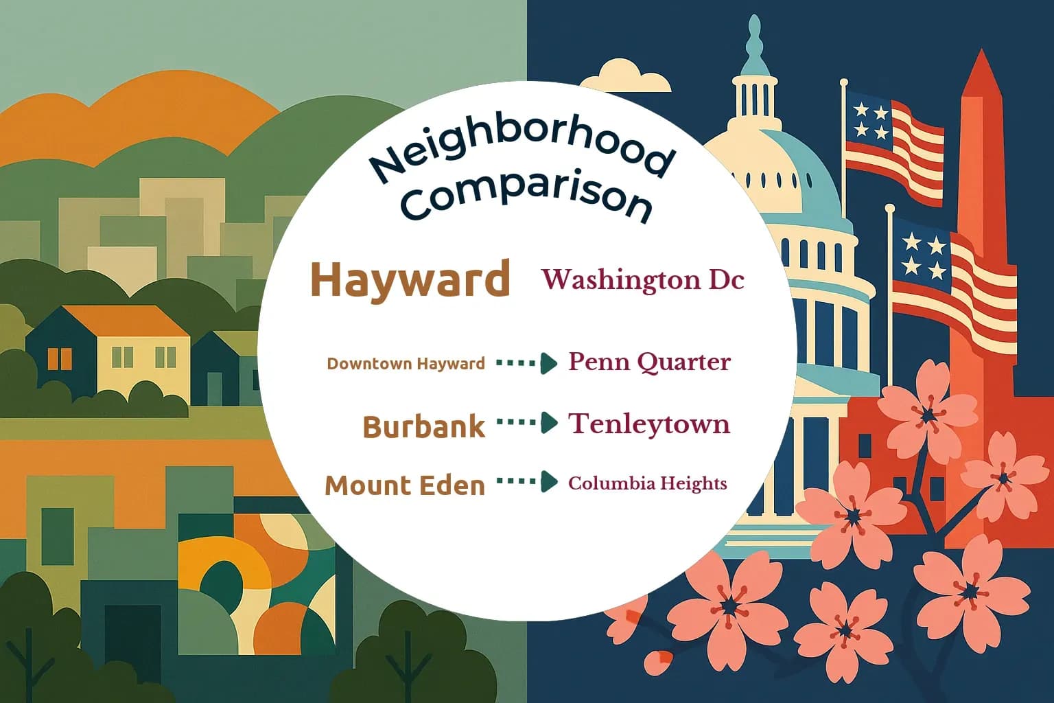 Hayward vs Washington DC Neighborhood Comparison
