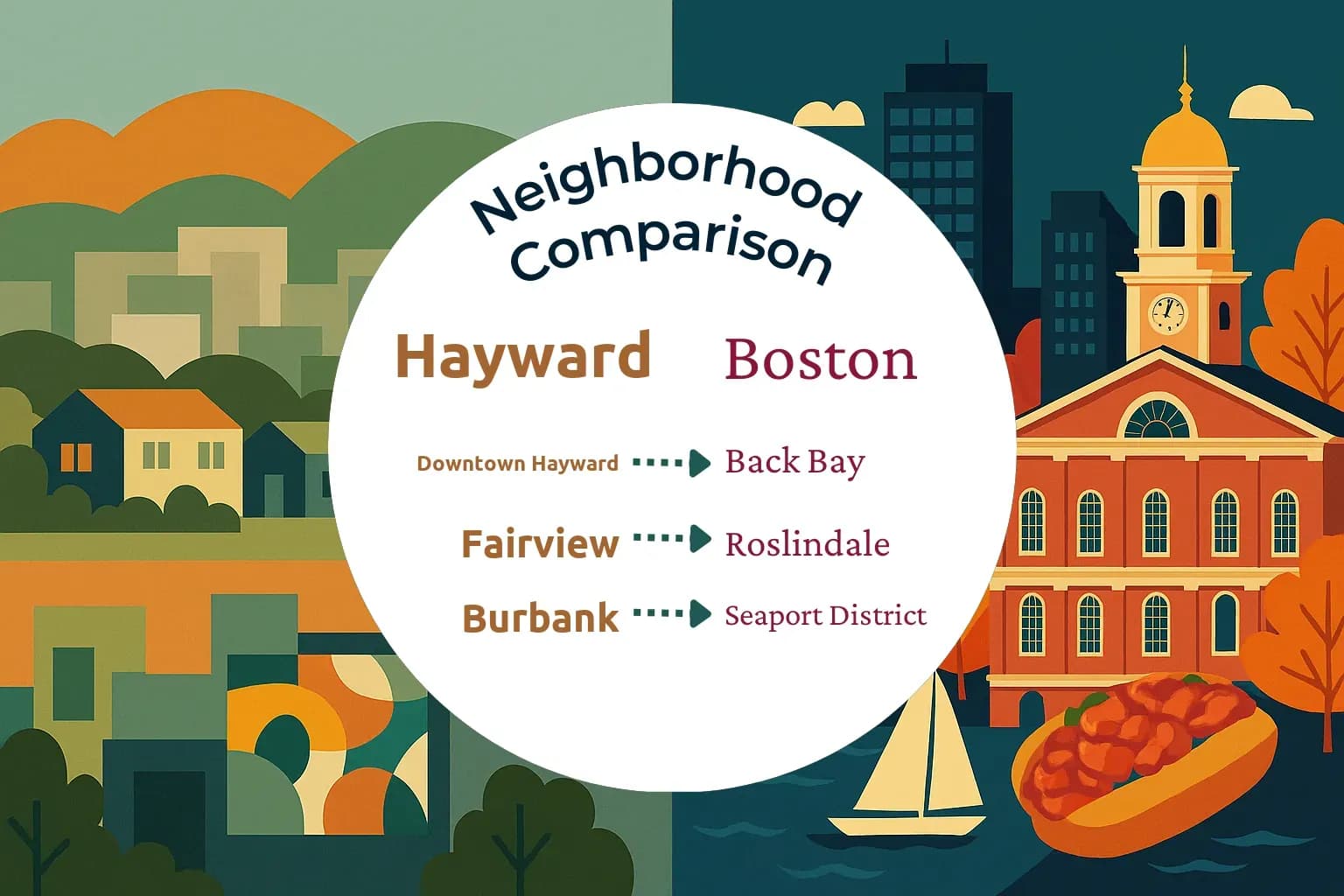 Hayward vs Boston Neighborhood Comparison
