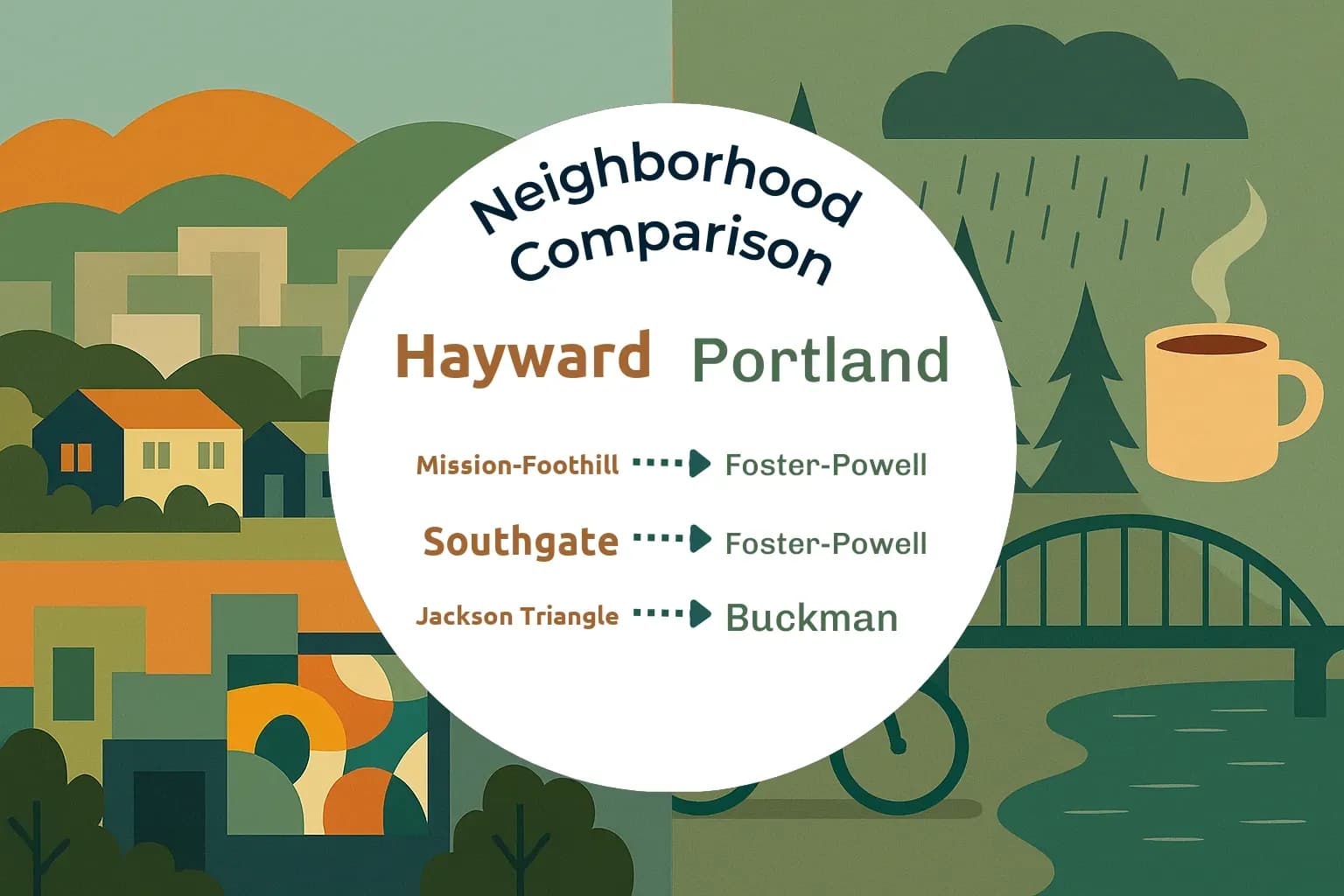 Hayward vs Portland Neighborhood Comparison