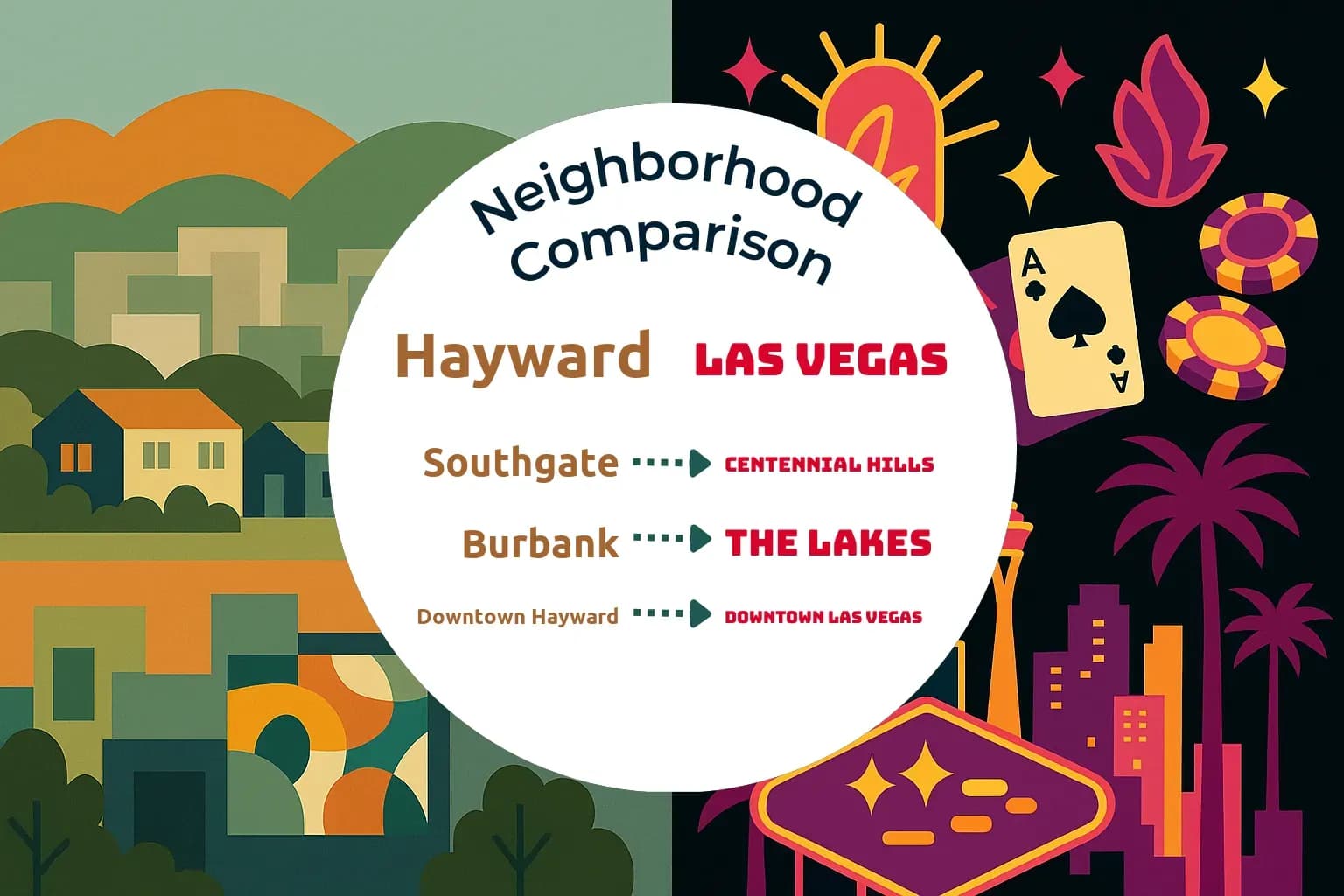 Hayward vs Las Vegas Neighborhood Comparison