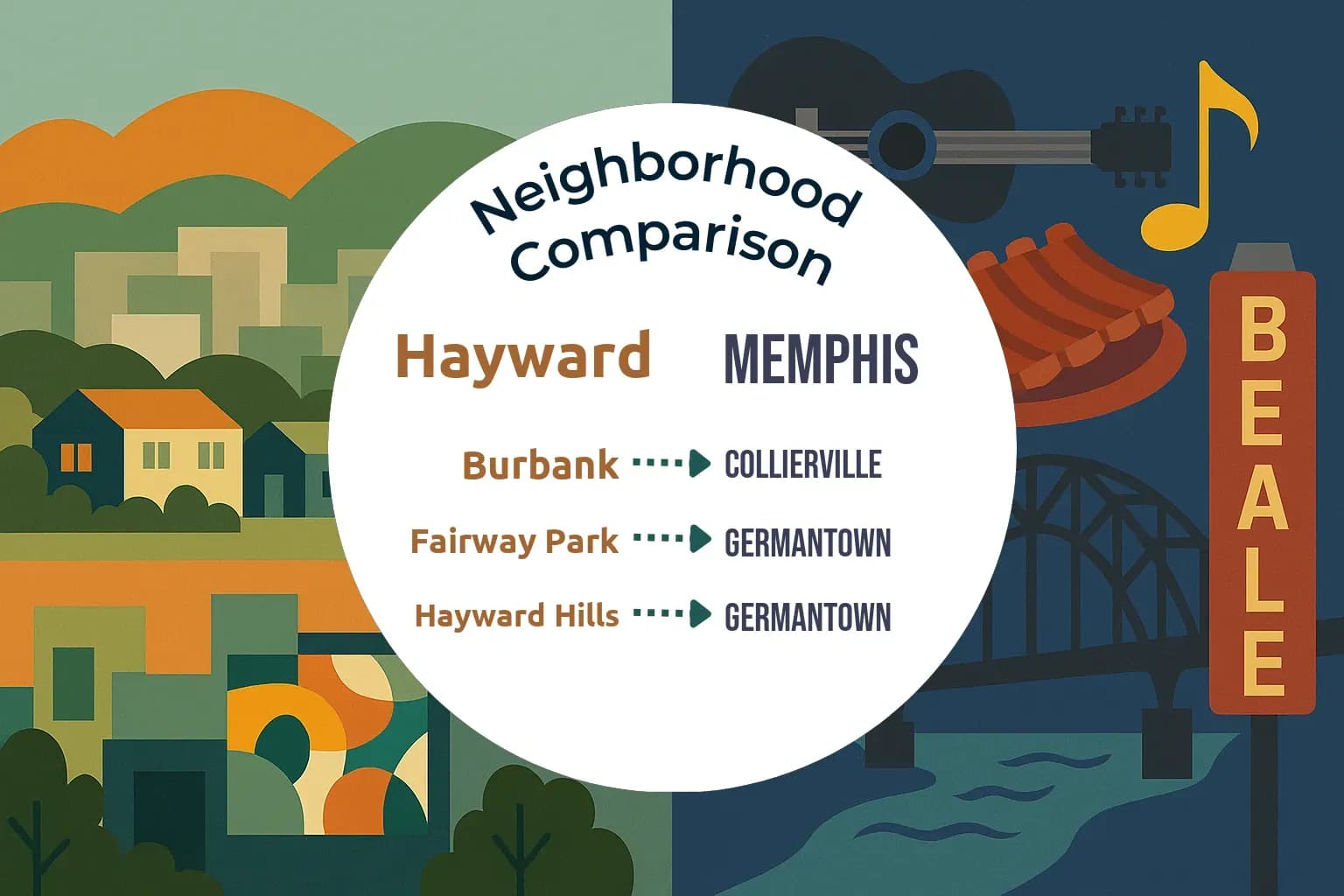 Hayward vs Memphis Neighborhood Comparison