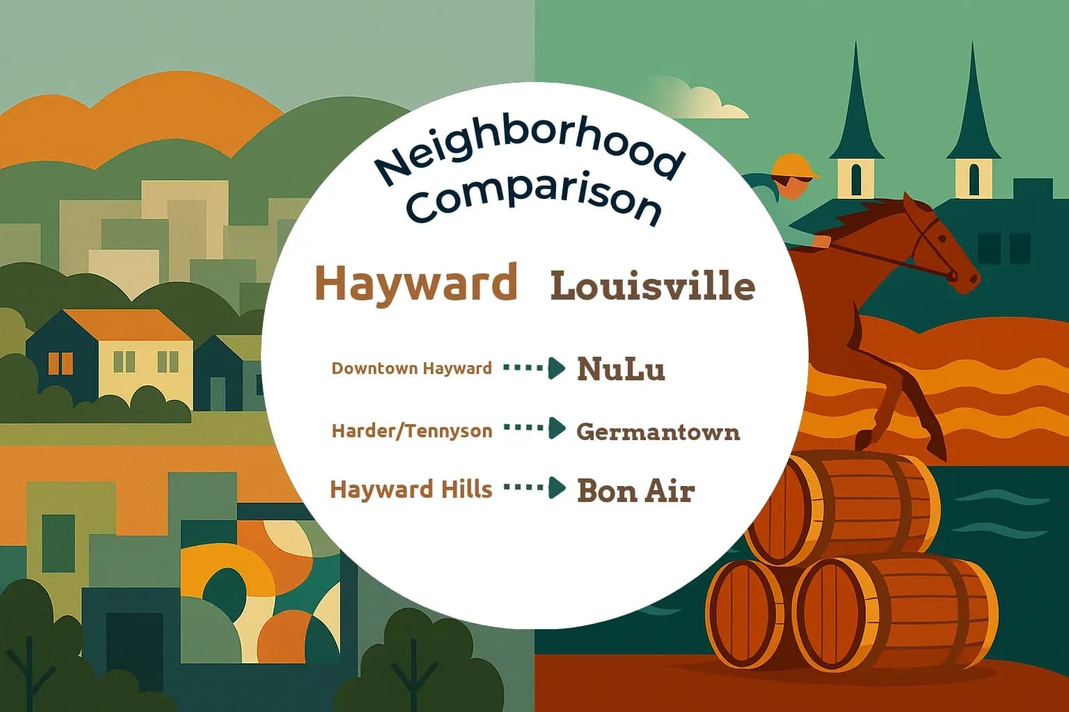 Hayward vs Louisville Neighborhood Comparison