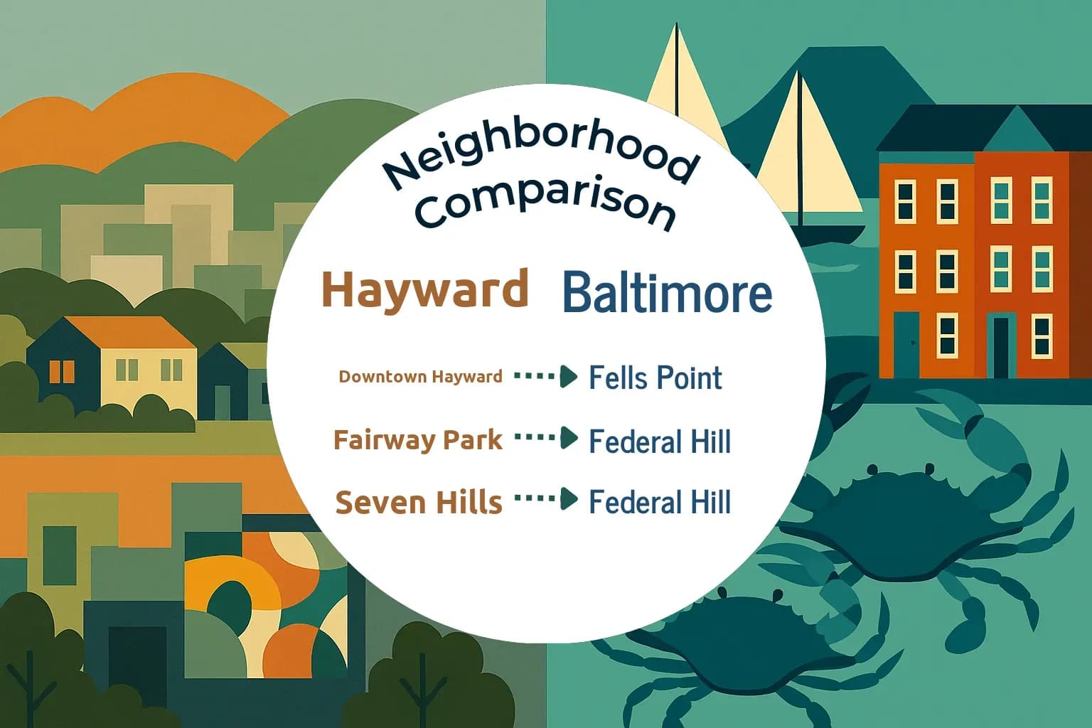 Hayward vs Baltimore Neighborhood Comparison