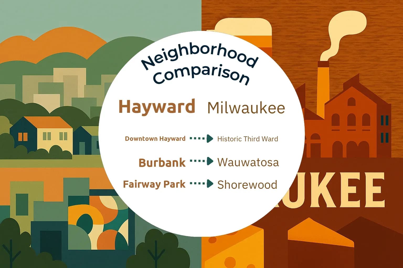 Hayward vs Milwaukee Neighborhood Comparison