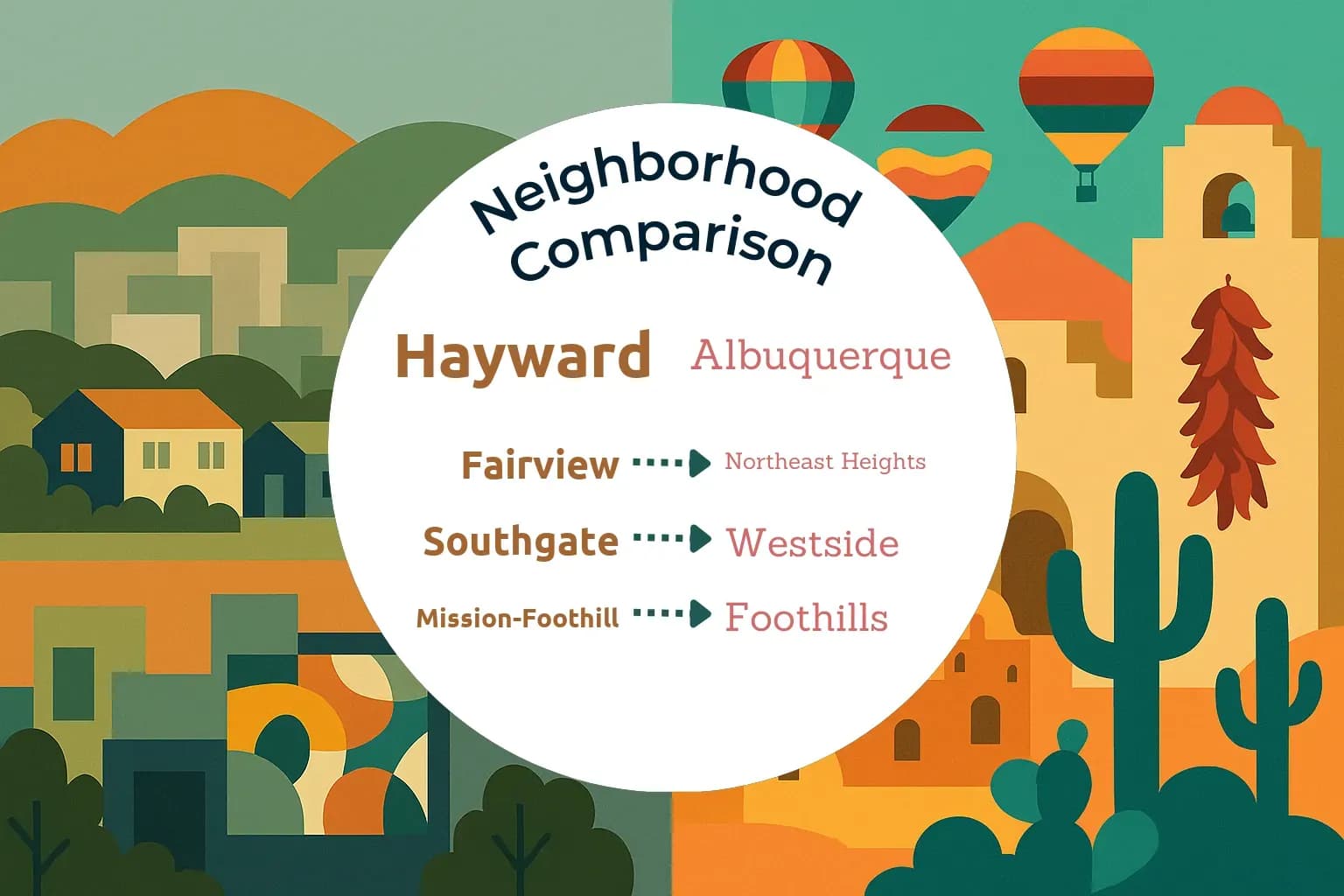 Hayward vs Albuquerque Neighborhood Comparison