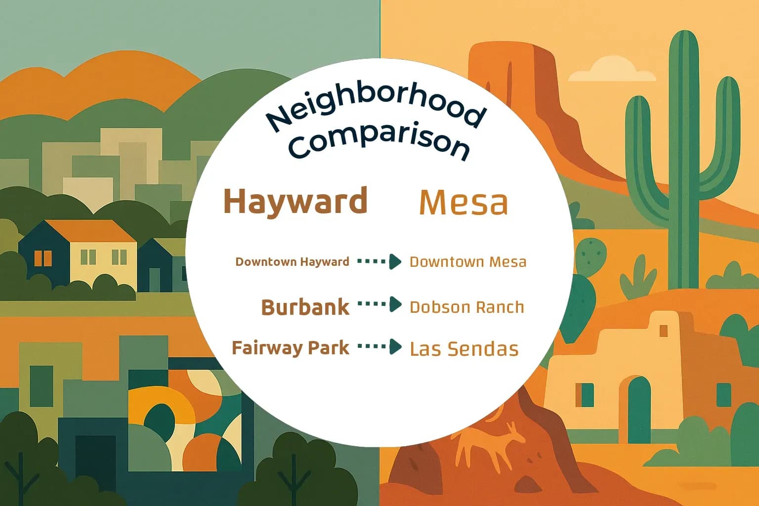 Hayward vs Mesa Neighborhood Comparison