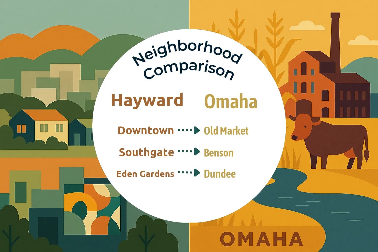 Hayward vs Omaha Neighborhood Comparison