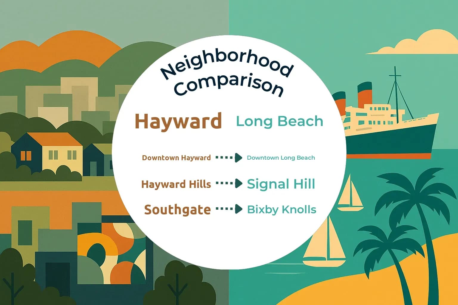 Hayward vs Long Beach Neighborhood Comparison