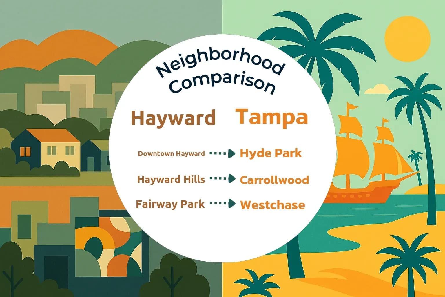 Hayward vs Tampa Neighborhood Comparison