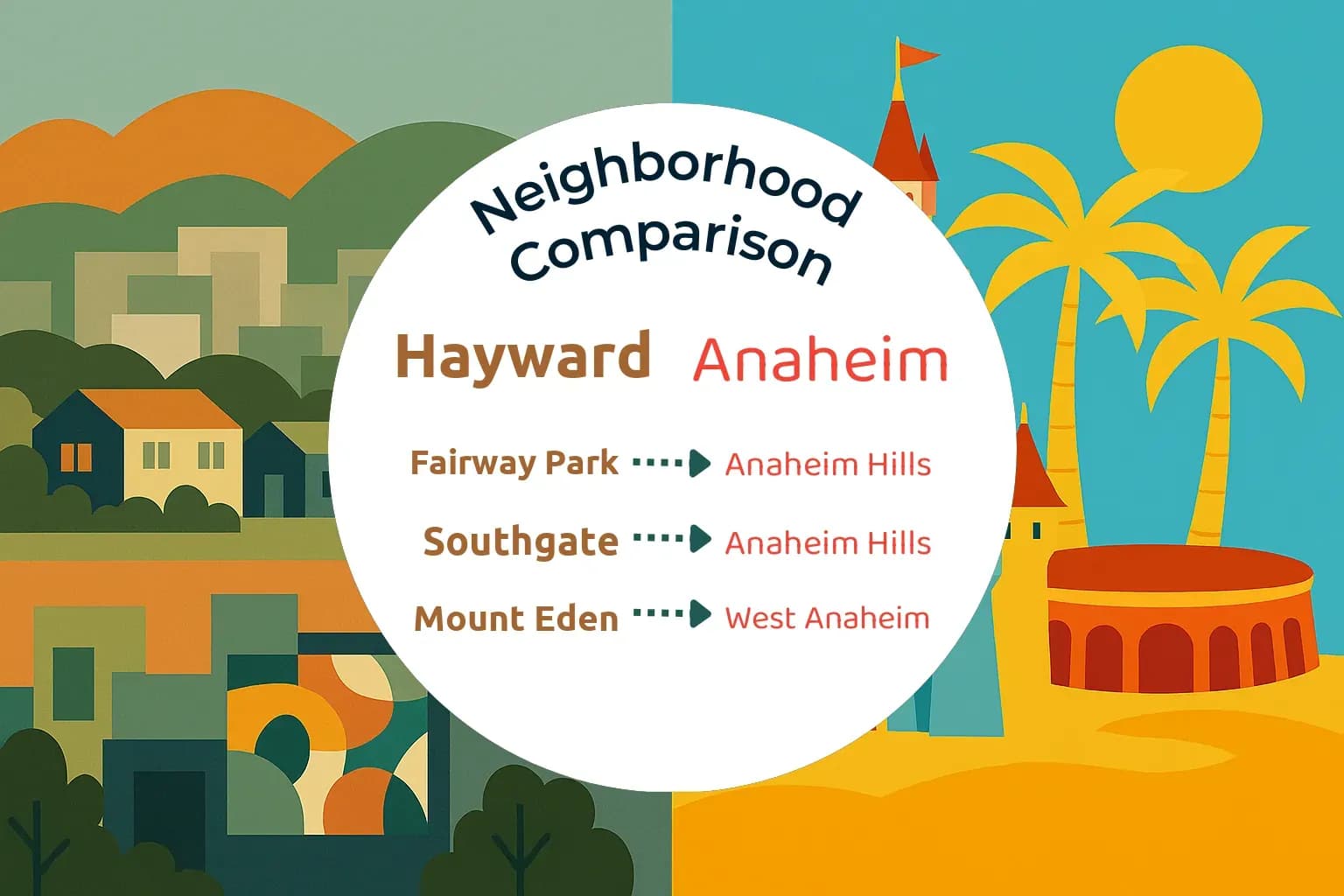 Hayward vs Anaheim Neighborhood Comparison