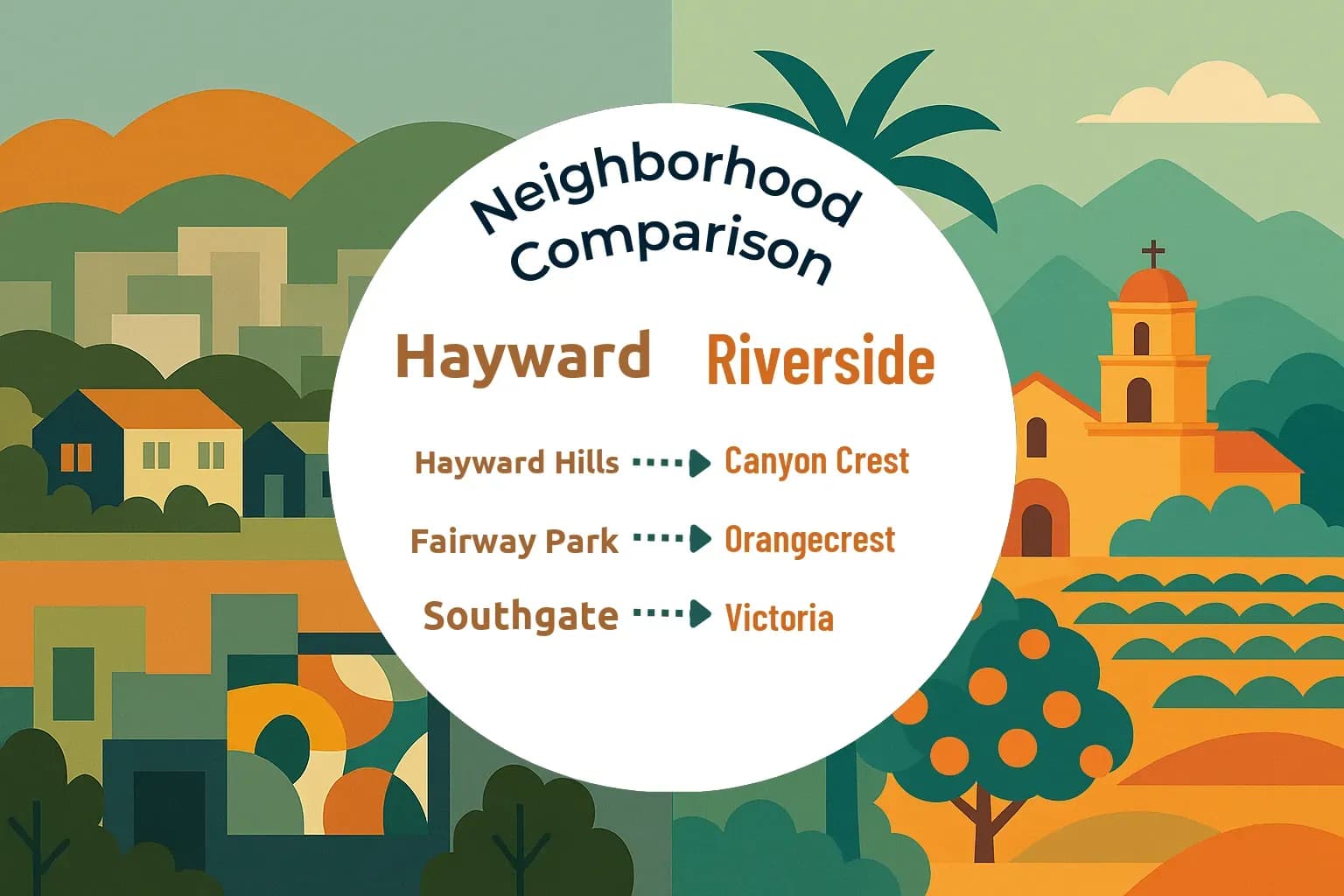 Hayward vs Riverside Neighborhood Comparison