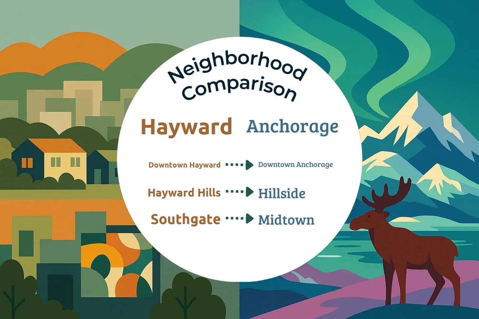 Hayward vs Anchorage Neighborhood Comparison
