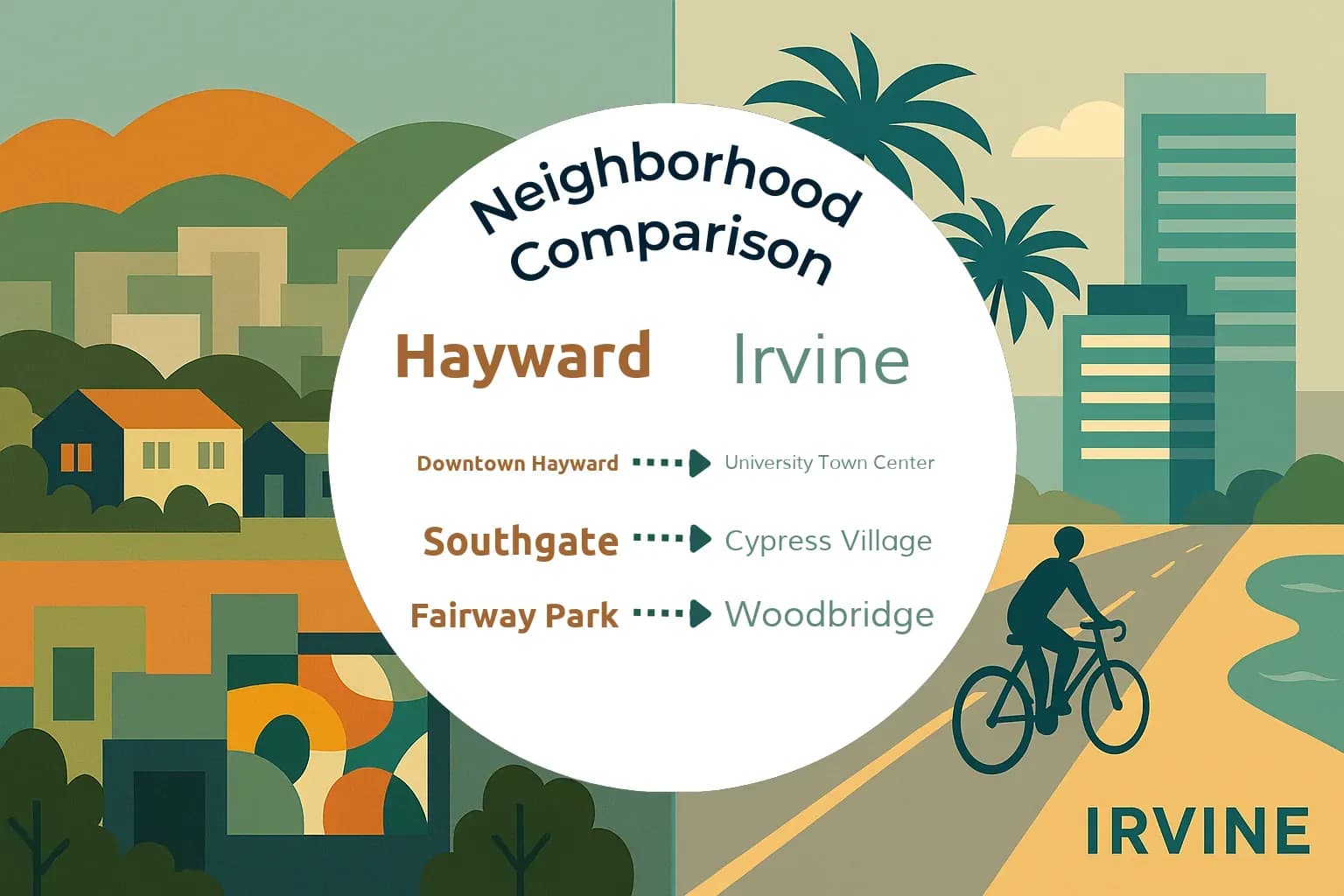 Hayward vs Irvine Neighborhood Comparison