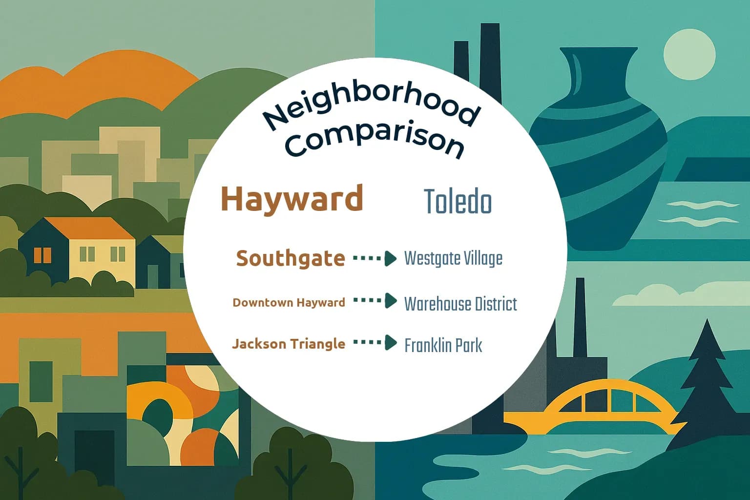 Hayward vs Toledo Neighborhood Comparison