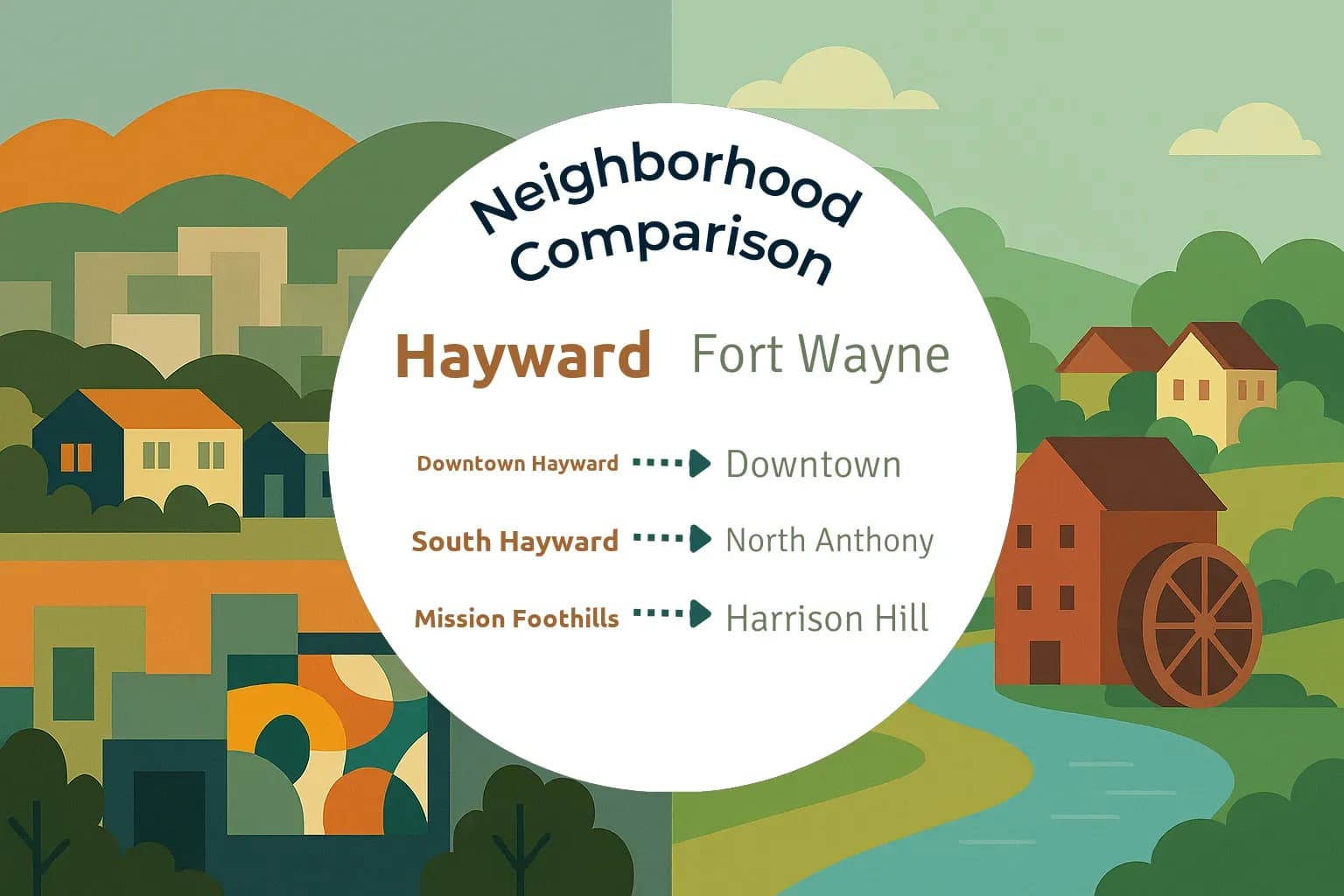 Hayward vs Fort Wayne Neighborhood Comparison