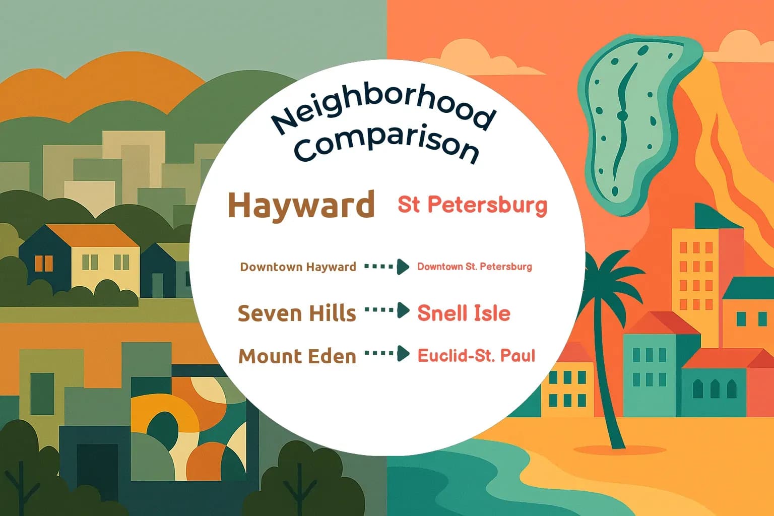 Hayward vs St. Petersburg Neighborhood Comparison