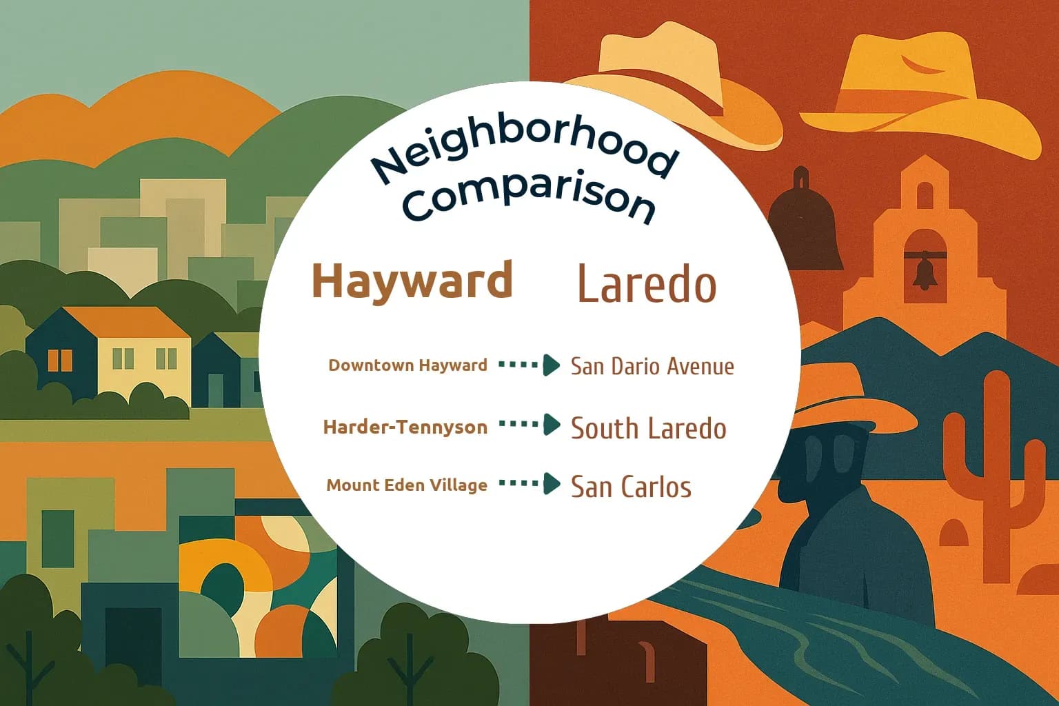 Hayward vs Laredo Neighborhood Comparison