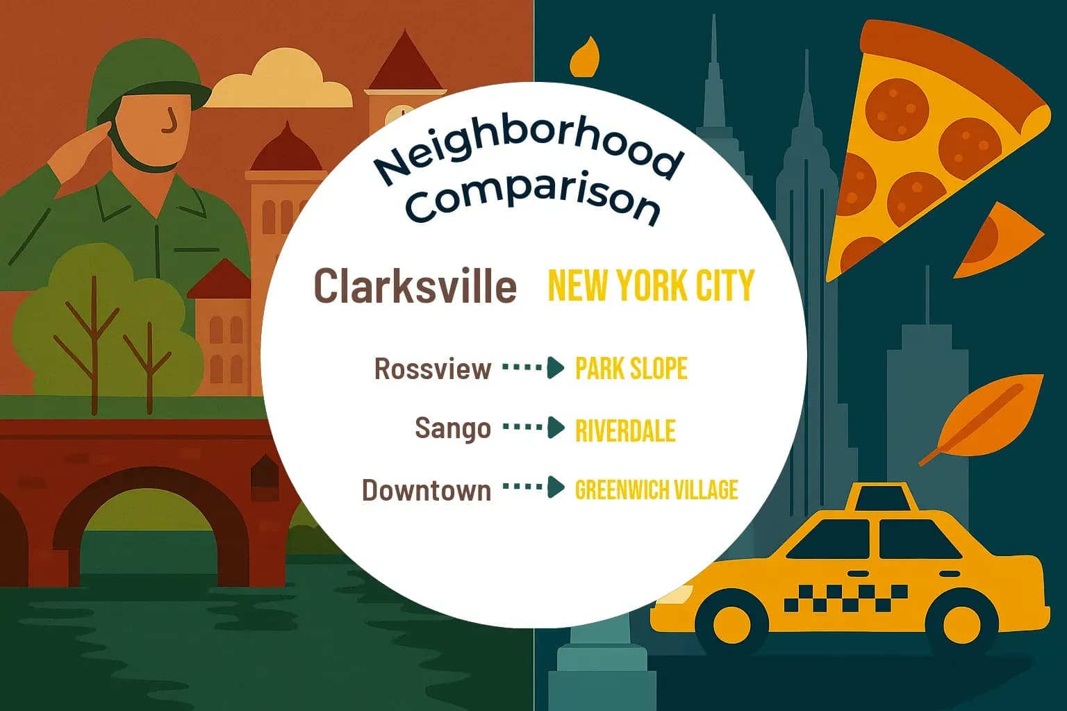 Clarksville vs New York City Neighborhood Comparison