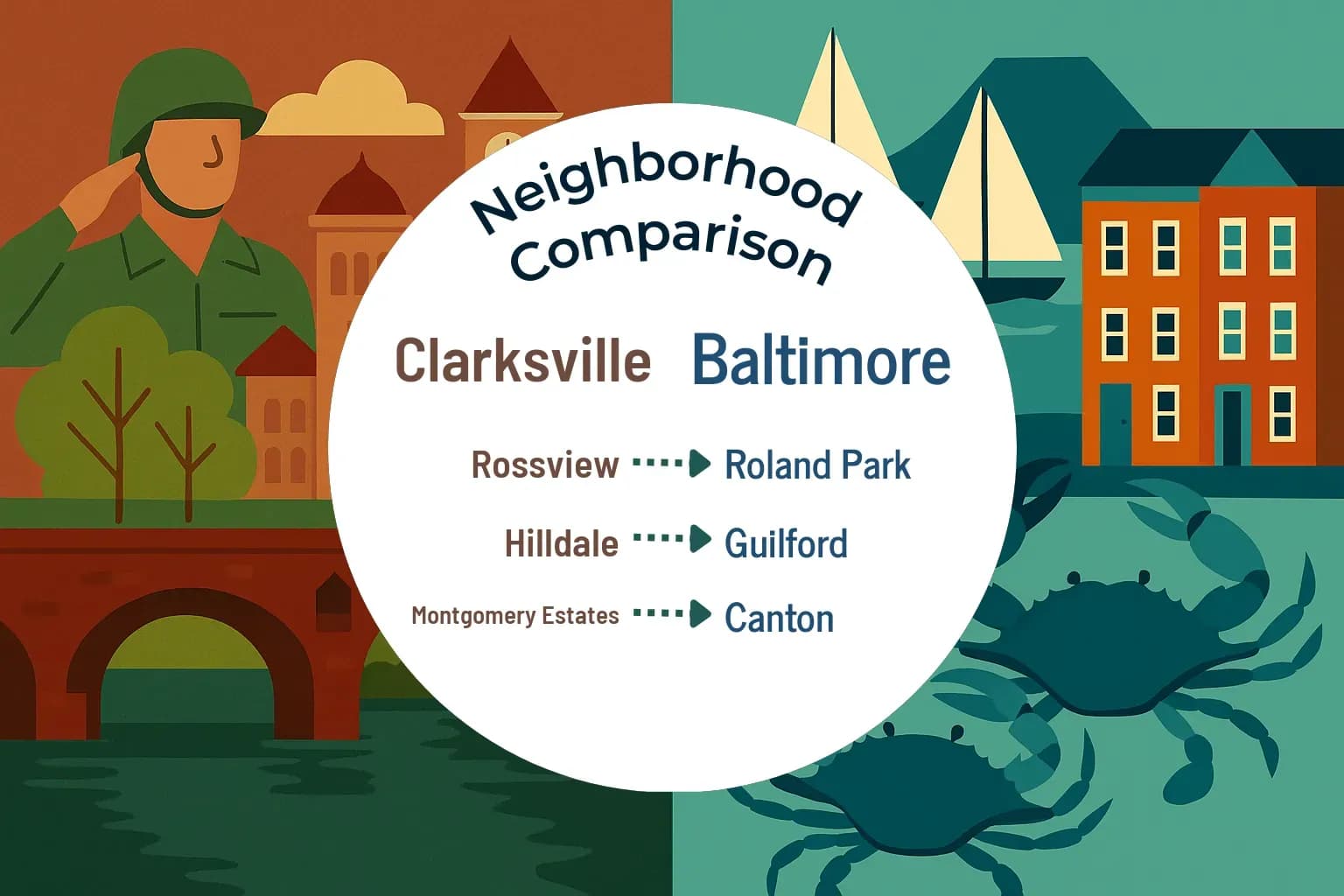 Clarksville vs Baltimore Neighborhood Comparison