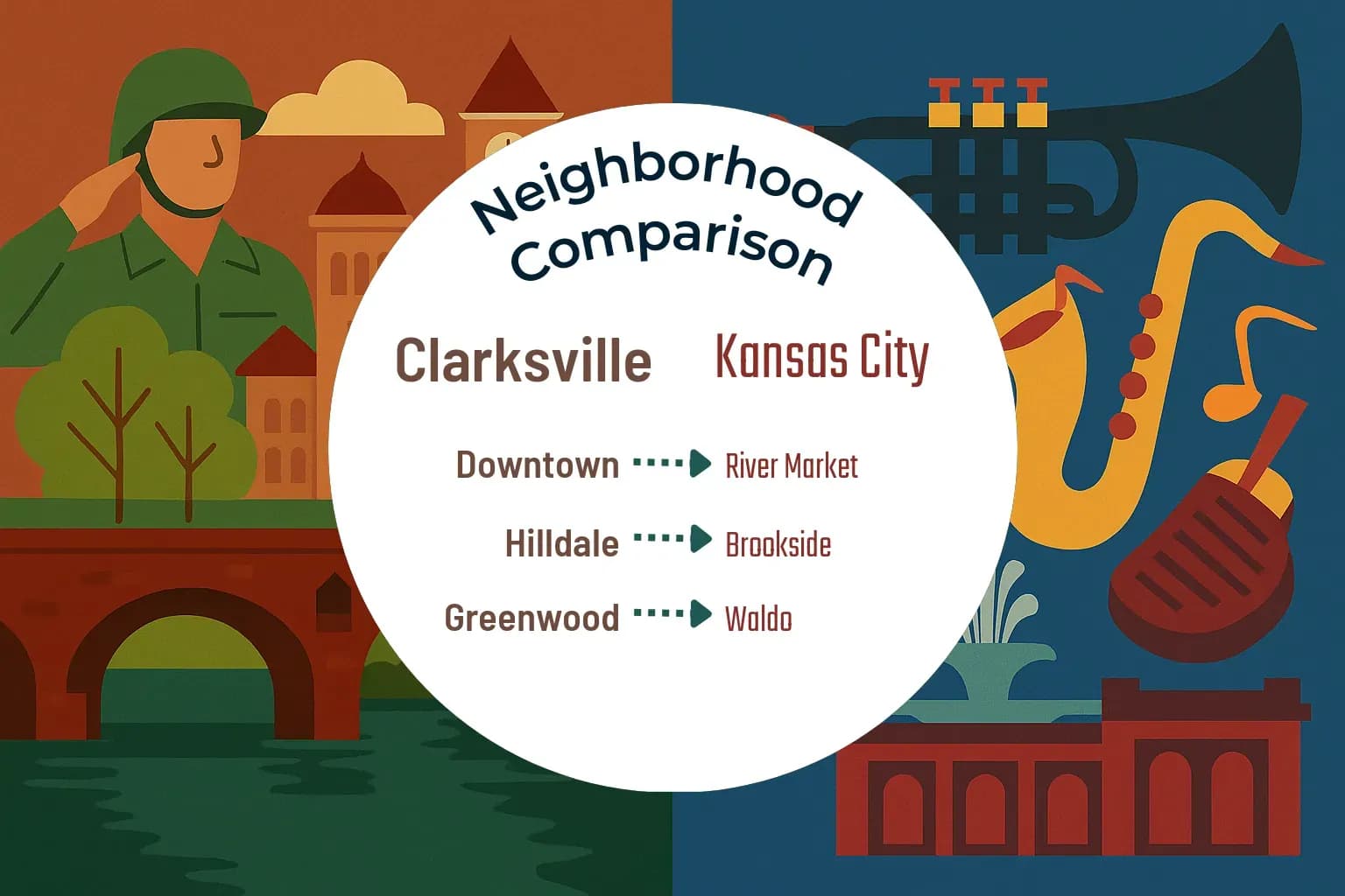 Clarksville vs Kansas City Neighborhood Comparison