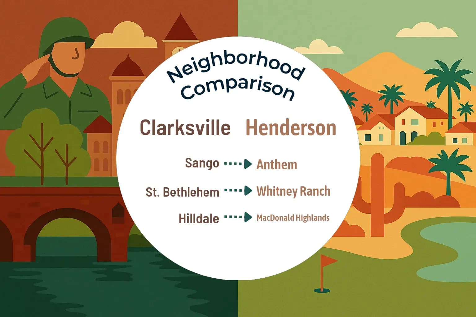 Clarksville vs Henderson Neighborhood Comparison