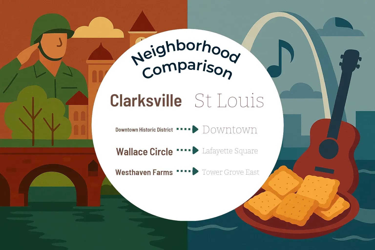 Clarksville vs St. Louis Neighborhood Comparison