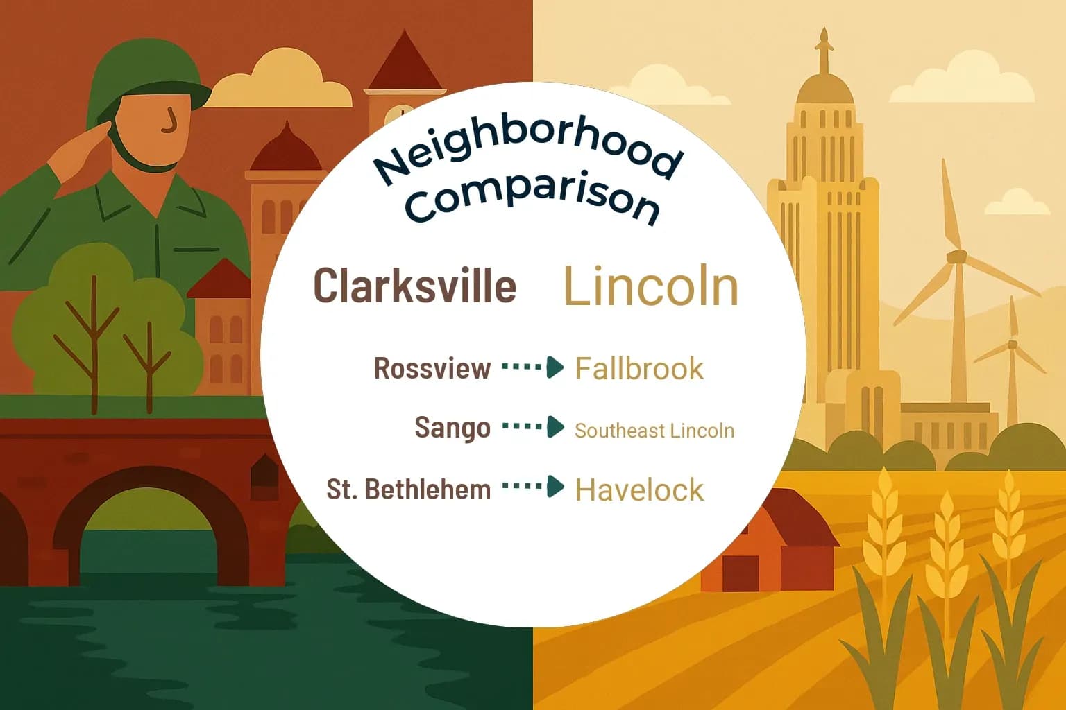 Clarksville vs Lincoln Neighborhood Comparison