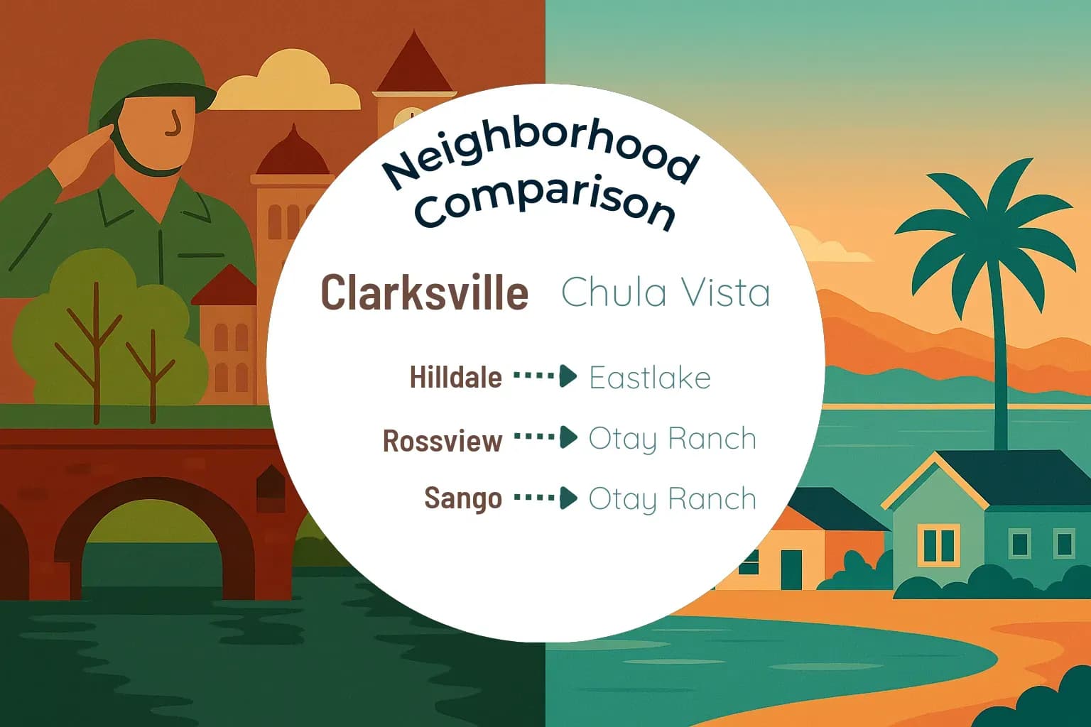 Clarksville vs Chula Vista Neighborhood Comparison