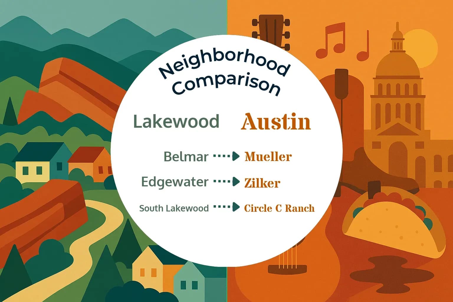 Lakewood vs Austin Neighborhood Comparison