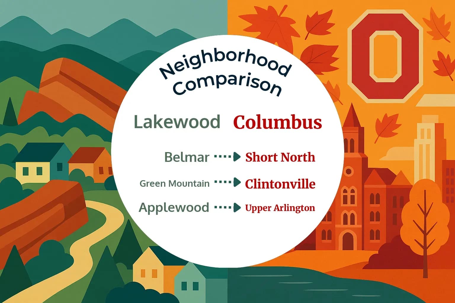 Lakewood vs Columbus Neighborhood Comparison