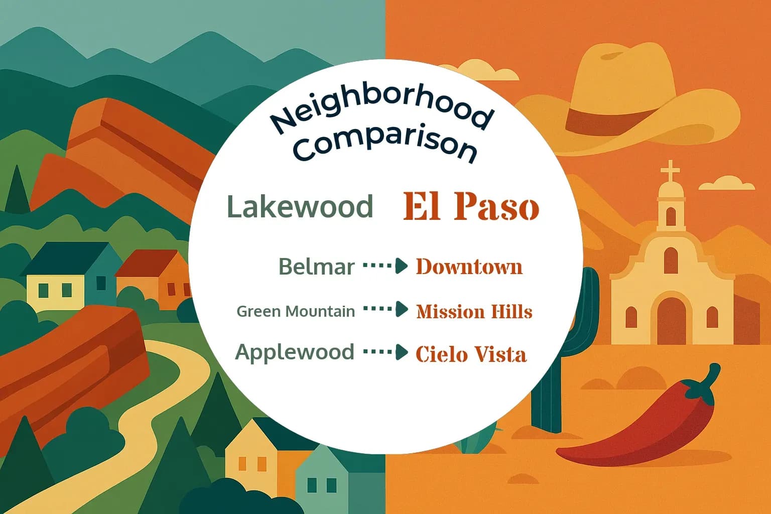 Lakewood vs El Paso Neighborhood Comparison