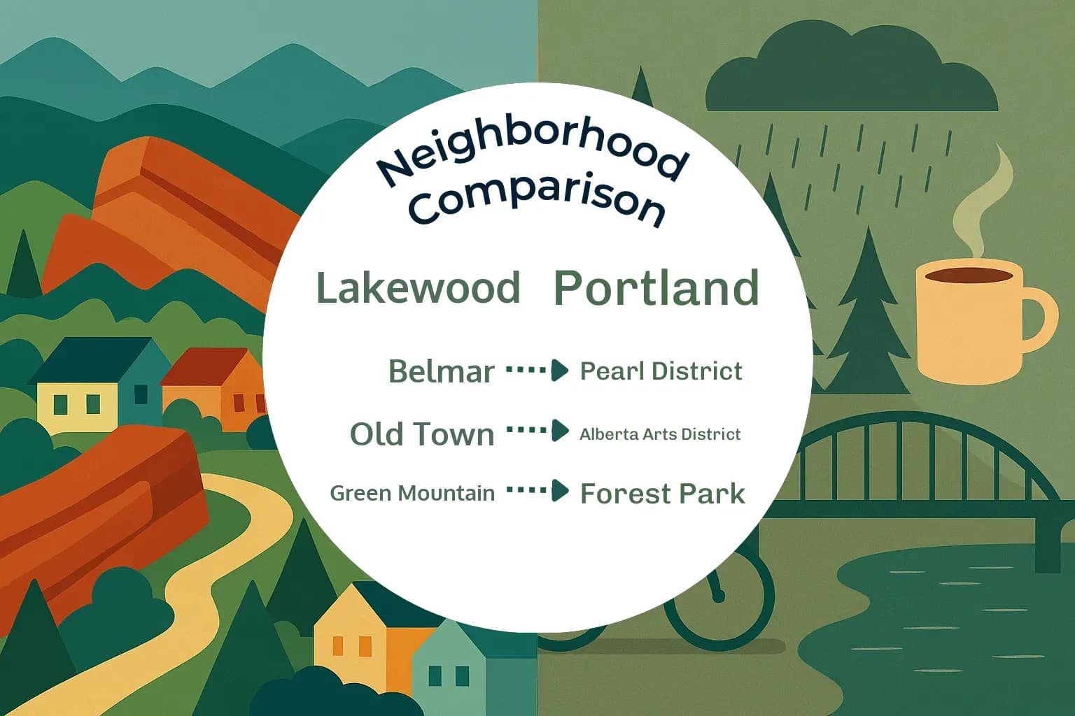 Lakewood vs Portland Neighborhood Comparison